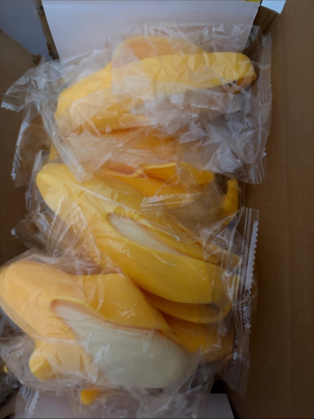 Squishie Yellow Banana Party Favor Decorations - anti stress toy